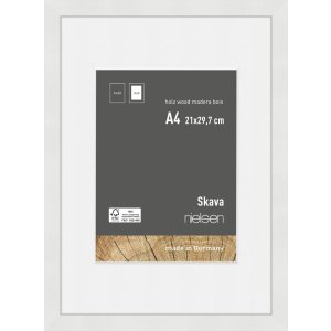 Nielsen Houten Fotolijst Skava Wit 21x29,7 cm met...