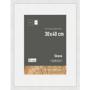 Nielsen Houten Fotolijst Skava wit 30x40 cm met...