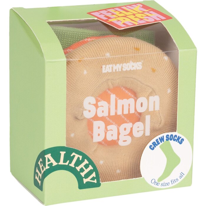 EatMySocks crew sokken Zalm Bagel