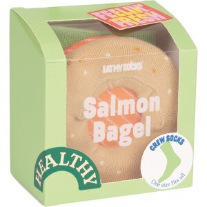 EatMySocks crew sokken Zalm Bagel