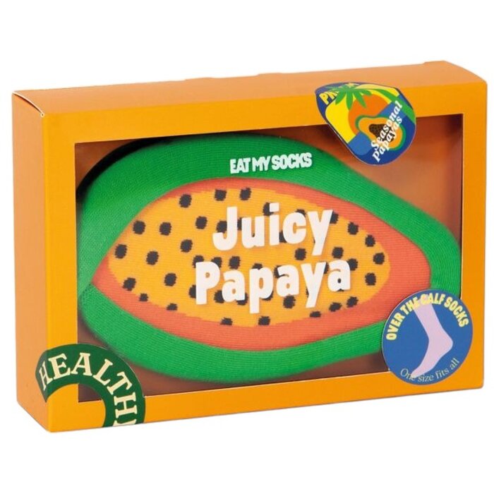 EatMySocks lange sokken Juicy Papaya