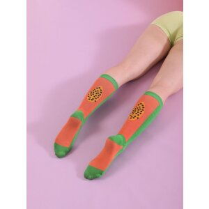 EatMySocks lange sokken Juicy Papaya