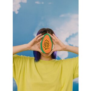 EatMySocks lange sokken Juicy Papaya