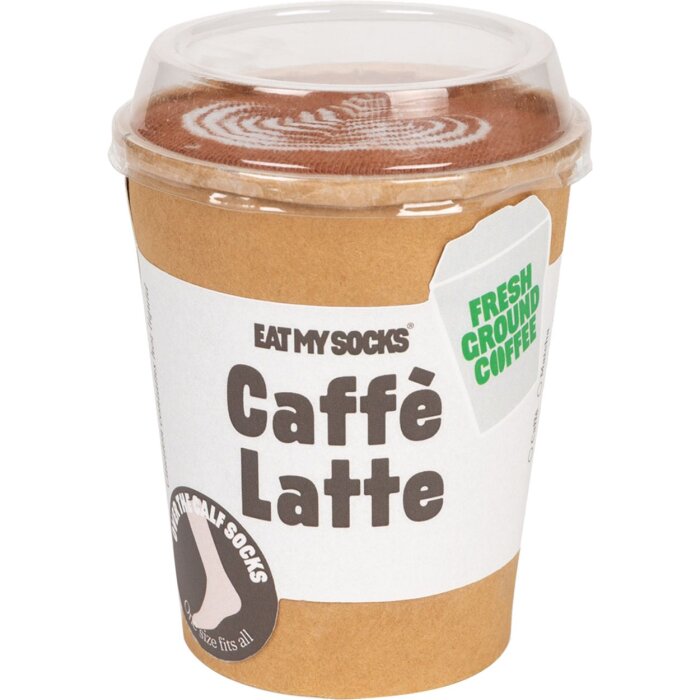 EatMySocks lange sokken Caffe Latte