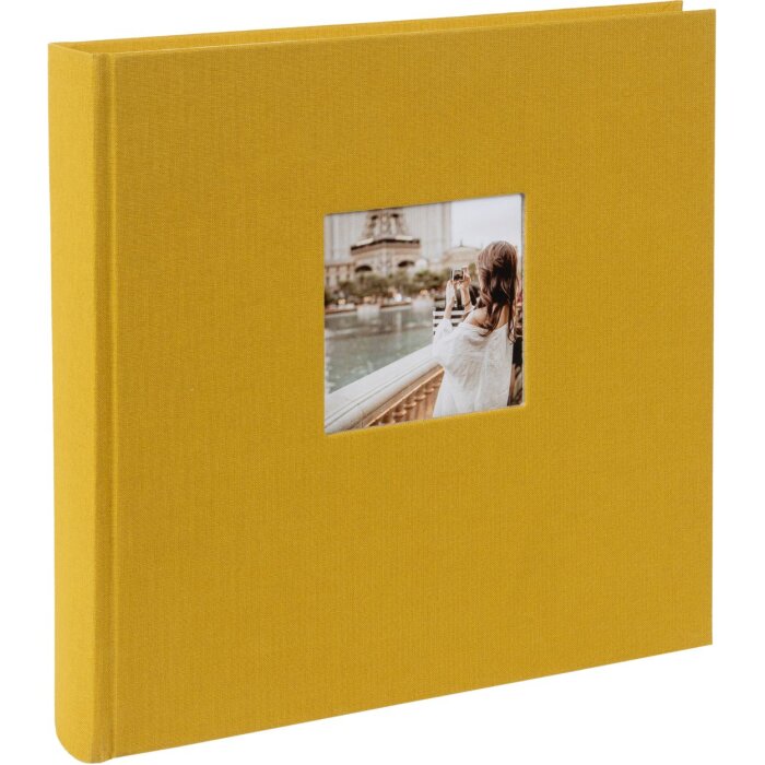 Goldbuch fotoalbum Bella Vista mosterd 25x25 cm 60 witte paginas