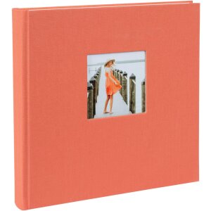 Goldbuch fotoalbum Bella Vista zalm 25x25 cm 60 witte...