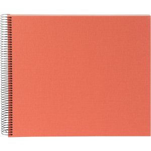 Goldbuch spiraalalbum Bella Vista zalm 34x30 cm 40 witte paginas