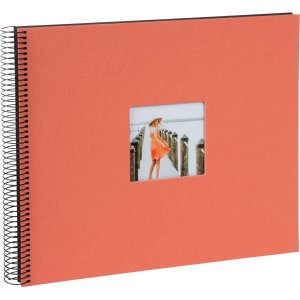 Goldbuch spiraalalbum Bella Vista zalm 34x30 cm 40 zwarte...