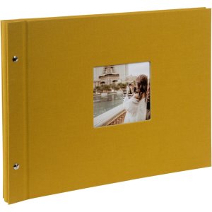 Goldbuch schroefdekselalbum Bella Vista mosterd 39x31 cm...