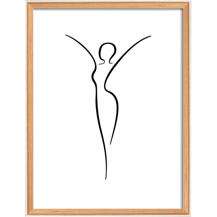 Walther houten lijst Silhouette 30x40 cm beuken