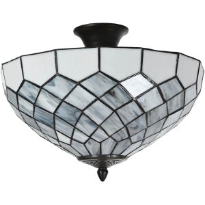 LumiLamp 5LL-6331 Plafondlamp Tiffany Grijs Ø...