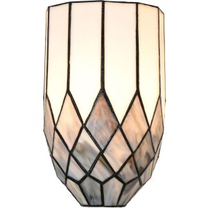 LumiLamp 5LL-6333 Wandlamp Tiffany Grijs 18x15x27 cm E14-max 1x25W