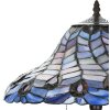 LumiLamp 5LL-6338 Tiffany tafellamp blauw Ø 40x60 cm E27-max 2x60W