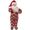 Clayre & Eef 65230 kerstdecoratie kerstman rood 16x8x28 cm