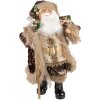 Clayre & Eef 65260 Kerstman Decoratie Bruin Beige 26x16x47 cm