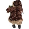 Clayre & Eef 65260 Kerstman Decoratie Bruin Beige 26x16x47 cm