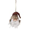 Clayre & Eef 65267 Hanger Kerstman Rood Wit 10x9x28 cm