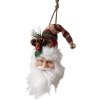 Clayre & Eef 65271 Hanger Kerstman Rood Wit 10x9x28 cm