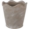 Clayre & Eef 6CE1618L Binnen Bloempot Grijs Ø 19x18 cm