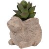 Clayre & Eef 6CE1622 Binnen Bloempot Beige 17x12x12 cm