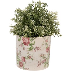 Clayre & Eef 6CE1623M Binnen Bloempot Beige Roze...