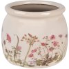 Clayre & Eef 6CE1630M Binnen Bloempot Beige Roze Ø 16x13 cm