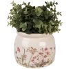 Clayre & Eef 6CE1630M Binnen Bloempot Beige Roze Ø 16x13 cm