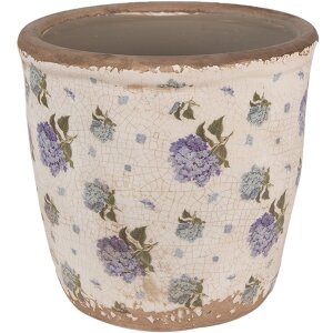 Clayre & Eef 6CE1638M Binnen Bloempot Beige Blauw...