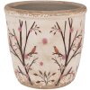 Clayre & Eef 6CE1641M Bloempot voor Binnen Beige Bruin Ø 14x13 cm