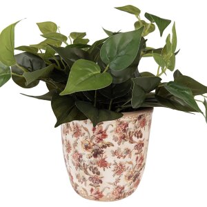 Clayre & Eef 6CE1649L Binnen Bloempot Beige Roze...