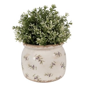 Clayre & Eef 6CE1670M Bloempot voor binnen Beige Ø 16x13 cm