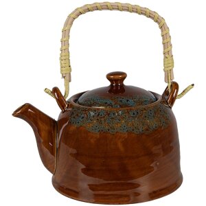 Clayre & Eef 6CETE0137 Theepot Bruin Ø 14x12 cm - 750 ml