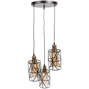 Clayre & Eef 6LMP756 Hanglamp Zwart Ø 35x110...