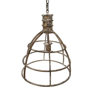 Clayre & Eef 6LMP784 Hanglamp Beige Ø 39x47 cm...