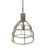 Clayre & Eef 6LMP784 Hanglamp Beige Ø 39x47 cm E27-max 1x40W