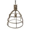 Clayre & Eef 6LMP784 Hanglamp Beige Ø 39x47 cm E27-max 1x40W