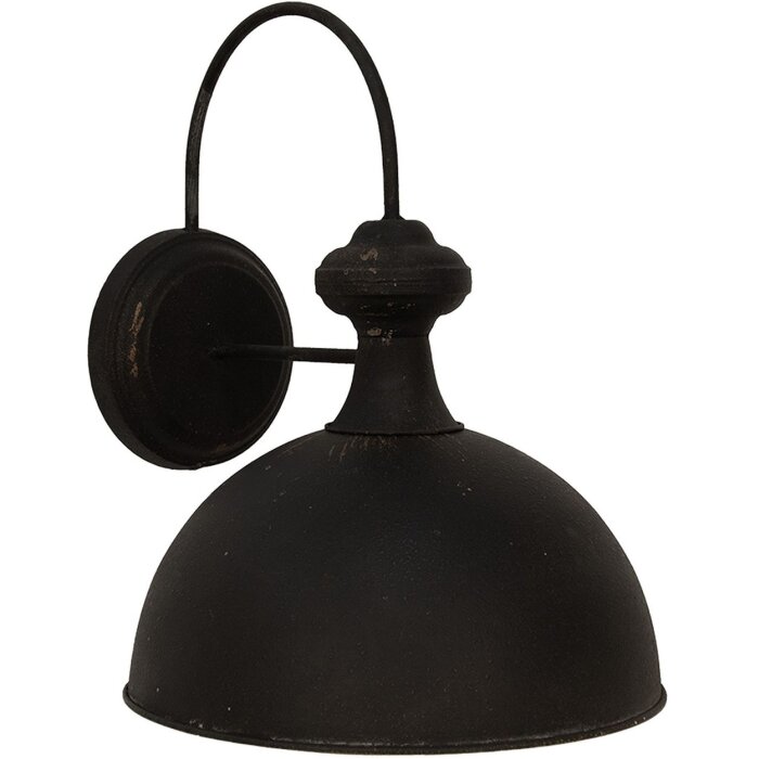 Clayre & Eef 6LMP786 Wandlamp zwart 35x42x48 cm E27-max 1x60W