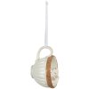 Clayre & Eef 6PR3903 Hangend konijntje in kop Set van 2 Beige Bruin 10x7x6 cm