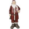 Clayre & Eef 6PR3913 Decoratie Kerstman Rood, Wit 18x14x46 cm