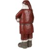 Clayre & Eef 6PR3913 Decoratie Kerstman Rood, Wit 18x14x46 cm