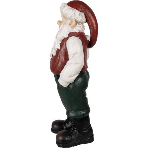 Clayre & Eef 6PR3914 Decoratie Kerstman Rood, Wit...