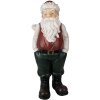 Clayre & Eef 6PR3914 Decoratie Kerstman Rood, Wit 26x25x51 cm