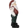 Clayre & Eef 6PR3914 Decoratie Kerstman Rood, Wit 26x25x51 cm