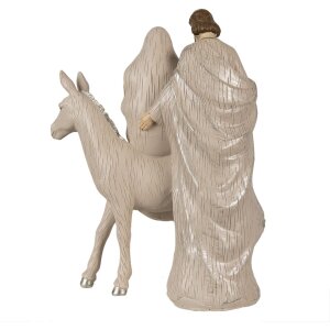 Clayre & Eef 6PR3929 Kerstdecoratie Kerstgroep Beige 24x16x32 cm