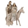 Clayre & Eef 6PR3929 Kerstdecoratie Kerstgroep Beige 24x16x32 cm