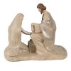 Clayre & Eef 6PR3930 Kerstdecoratie Kerstgroep Beige 27x13x23 cm