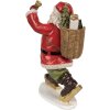 Clayre & Eef 6PR3947 Kerstman Decoratie Rood 14x11x20 cm