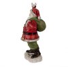 Clayre & Eef 6PR3948 Kerstversiering Beeldje Kerstman Rood 13x10x23 cm