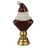 Clayre & Eef Kerstman Decoratie Rood Wit 19x15x40 cm