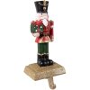 Clayre & Eef 6PR3950 Kerstkous Houder Notenkraker Rood Groen 11x10x25 cm